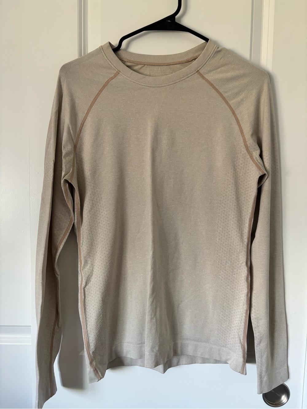 Figs Long Sleeve Top in Beige